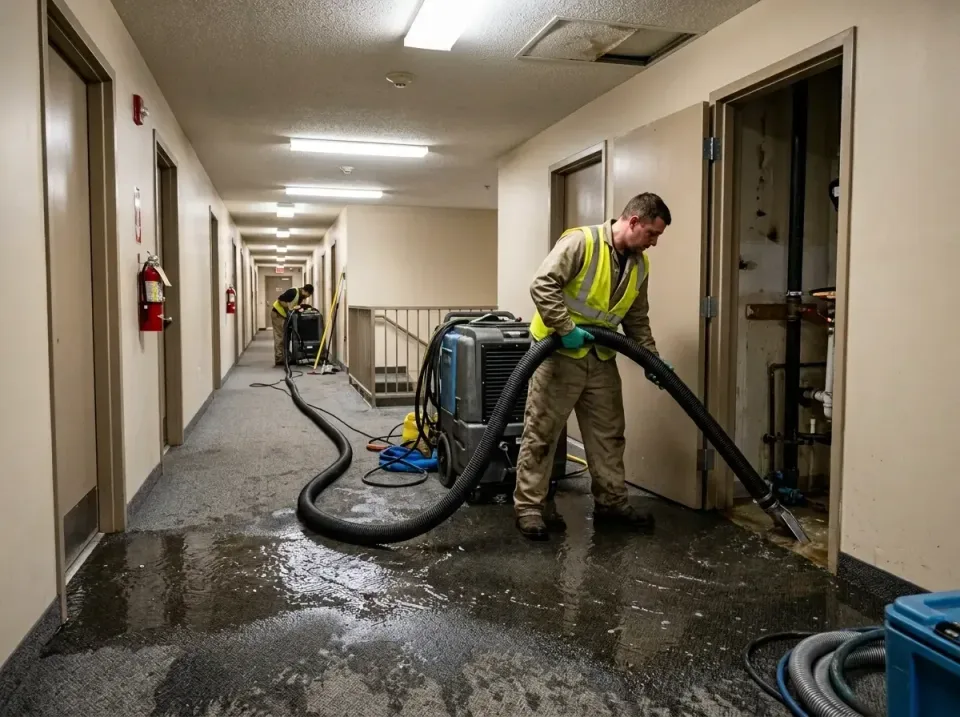 multi-unit-apartment-hallway-f-005 — frequently asked questions, Emergency Burst Pipe Water Extraction & Removal in La Plata…